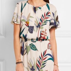 Tory Burch Anatolia Printed Silk Georgette Dress Size 10